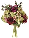 13 Inch Pink Beauty Rose-Hydrangea Bouquet - Qty of 6