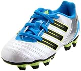 adidas Predito_X TRX FG Soccer Cleat (Toddler/Little Kid/Big Kid),Predator Running White Metallic/Black/Predator Sharp Blue Metallic,11 M US Little Kid