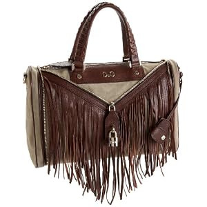 D&G Dolce & Gabbana DB1028 E7641 8S556 Vilma Medium Fringed Satchel