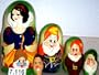 Russian Nesting Doll Snow White 5 Pc / 7 in #7.116