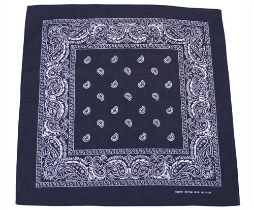 Bandana Biker Kopftuch navyblau-weiß