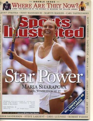 Sports Illustrated July 12 & 19, 2004 Maria Sharapova/Wimbledon, Roger Federer, Scott Rolen/St. Louis Cardinals, Mike Kryzewski/LA Lakers, Dick Butkus