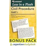 LawinaFlashCivilProcedureI:AspenLawStudydeskBonusPack(FlashCardandAccessCardBundle)