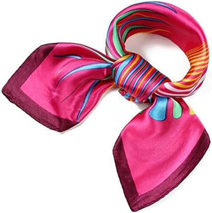 DGFA INC 2016 NEW 23.4" Women's Silk Like Square Neckerchief Soft Hair Scarves