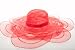 Wide Brim Poly Braid Fashion Hat / Red / Red Hat Lady Society