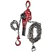 Coffing LSB-1500B-20 Steel LSB-B Model Ratchet Lever Hoist with Hook, 20' Lifting Height, 3/4 Ton Load Capacity