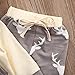 Baby Boy Girl 2pcs Christmas Suit Hooded Deer Print Long Sleeve Top+Long Pants (12-18months, Beige)
