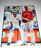 Derek Jeter & Albert Pujols Hand Signed Autographed 8x10 Photo