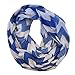 LovedByMoms Nursing Scarf Chevron Blue