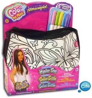 Color Me Mine Generic Hipster Bag with Glitter (Pattern may vary) by Trends UK