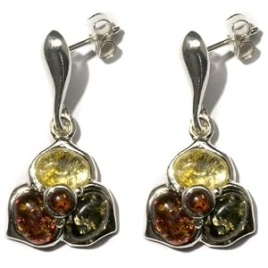 Multi-Color Amber May Collection Drop Earrings