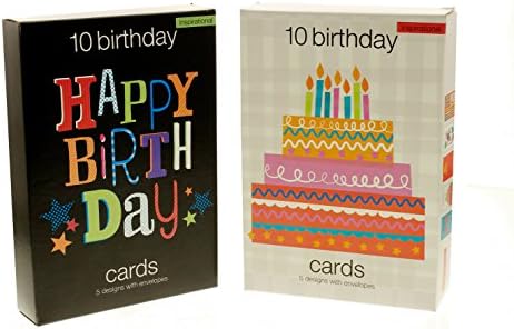 Happy Birthday Cards 15 Different Designs 30 count Assorted