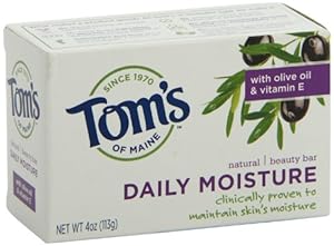 Tom's of Maine Moisturizing Bar Daily, 4-Ounces Bars (Pack of 6)