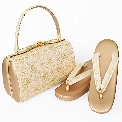 和ごころきもの屋　【紗織】ブランド【草履バッグセット】Ｌサイズ【帯地】パールトーン加工済【３枚芯】【日本製】和装バッグ　着物　バッグ　セット　フォーマル　単品　礼装　留袖　成人式　結婚式　訪問着　附下げ　振袖　bagset200