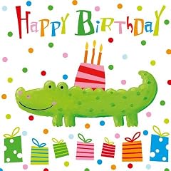 Serviette Kindergeburtstag Krokodil 20 St�ck