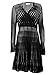 Calvin Klein Women's Long Sleeve Striped Sweater Dress
