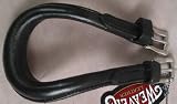 Black Leather Horse Crupper Stainless Steel Buckles