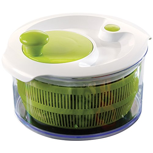 Large Salad Spinner with 5.0 Quart Bowl Plus Extra Storage Lid for