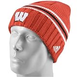 adidas - adidas Wisconsin Badgers Cardinal Watch Cuffed Knit Beanie