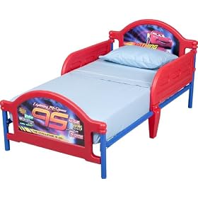 Disney Pixar Cars Toddler Bed with Bed Rails