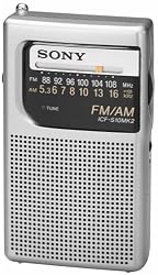 Sony ICF-S10MK2 Pocket AM/FM Radio, Silver