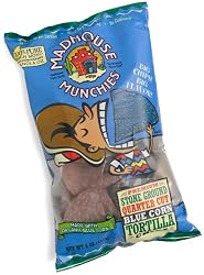 Madhouse Munchies Blue Corn Tortilla Chips, 8-Ounce Bags (Pack of 12)