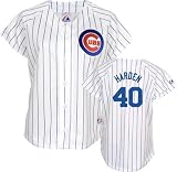 Rich Harden Majestic Replica Chicago Cubs Women's Jersey