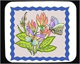 Mouse Pad with insect, flowers, bug, butterflies, colorful