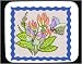 Mouse Pad with insect, flowers, bug, butterflies, colorful