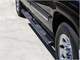 SteelCraft 4 Wide Oval Tube Side Step Nerf BarseCoat Black Powder CoatChevroletSilverado1999 to 2007(Classic Body) ExtCab