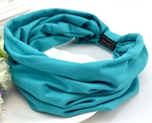 Speaking Life Popular Retro Street Style Headband Fashionistas Elastic Hair Band Candy Color Hair Accessories for Girls (sky blue)