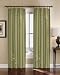 Floral Embroidered Faux Silk Window Curtain Drapery in Rich Colors
