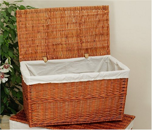 Childrens Toyshop  Kitchen & Housewares : Rattan Wicker Small Storage basket Trunk