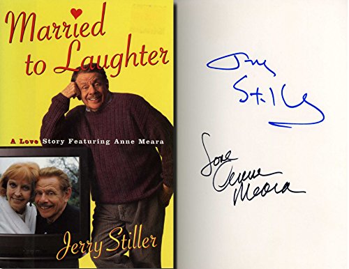 JERRY STILLER & ANNE MEARA Hand Signed 1st Edition Book: Married to Laughter – UACC RD#289