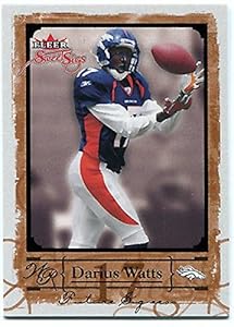 2004 Fleer Sweet Sigs Black DARIUS WATTS Rookie Rare SP RC Denver Broncos #/17 - NFL Slabbed Autographed Rookie Cards