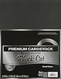 Darice GX220002 Coordination Value Cardstock, 8.5 by 11-Inch, Black Cat, 50-Pack