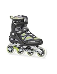 Sports: Rollerblade Macroblade 90 Black/Green Mens Skates - Size 13.5 - Rollerblade