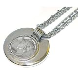 Mercury Dime Silvertone Triple Chain Pendant Mercury Dime Silvertone Triple Chain Pendant