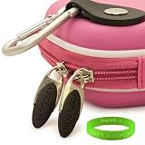 Magenta Hot Pink Vangoddy Camera Case with Interlaced Memory Foam Interior for Canon PowerShot SX120 IS, Canon D-10 Waterproof Camera, Olympus SZ-30MR, SZ10, XZ-1, Nikon Coolpix S9100, P7000, Panasonic Lumix GF1, GF2, DCM-LX5, Sony Cybershot H70, HX5V/B, DSC-HX9V, Leica D-LUX 5 Digital Camera (Fits All Models) + Vangoddy Live * Laugh * Love Wrist Band!!! Magenta Hot Pink Vangoddy Camera Case with Interlaced Memory Foam Interior for Canon PowerShot SX120 IS, Canon D-10 Waterproof Camera, Olympus SZ-30MR, SZ10, XZ-1, Nikon Coolpix S9100, P7000, Panasonic Lumix GF1, GF2, DCM-LX5, Sony Cybershot H70, HX5V/B, DSC-HX9V, Leica D-LUX 5 Digital Camera (Fits All Models) + Vangoddy Live * Laugh * Love Wrist Band!!!