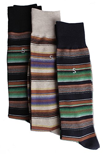 Soxmile Men's Big Size Business Casual Socks 3 Packs