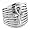 Egyptian Jewelry Silver Ankh of Life Ring - Size 6