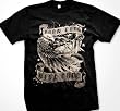 Born Free Ride Free Mens T-shirt, Bald Eagle With Chopper and Flag Men's Old School Motorcycle Shirts