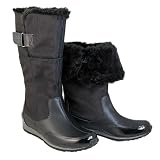 TIMBERLANDWmsFashionFurFoldDownBootBlack
