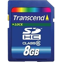 Transcend 8 GB Class 6 SDHC Flash Memory Card TS8GSDHC6