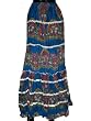 Casual Skirts -Blue Color Printed Wrap Girls Comfortable Clothing In India Size 38 For Free Shipping