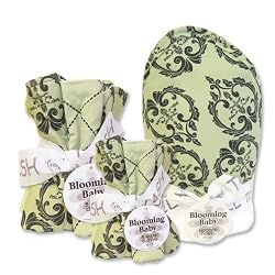 Vintage Bouquet Set - All 3 Bouquets - Hooded Towel (# 101765) And 5 Pack Of Wash Cloths (# 101763) And 4 Pack Of Burp Cloths (# 101764)