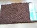 CHENILLE  BATH MAT SET 2 pcs - CHOCOLATE BROWN (HOMESCAPES Brand)