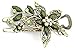 Vwhite Womens Flower Crystal Hair Clips Barrettes Hair Accessories