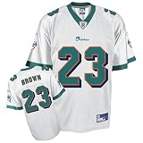 Miami Dolphins Ronnie Brown Replica Adult White NFL Equipment Jersey