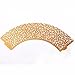 KINGSO 12pcs Filigree Vine Cupcake Wrappers Wraps Cases Wedding Birthday Decorations